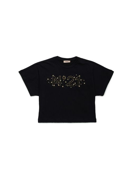 T-shirt, bambina, logata. N°21 | N2105K N01530N900